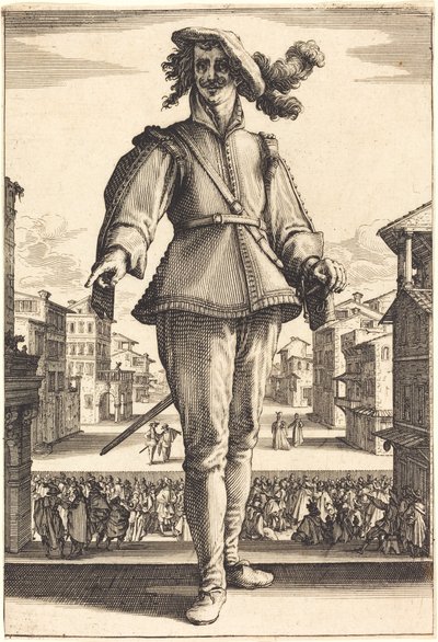 El Capitán, o El Enamorado de Jacques Callot