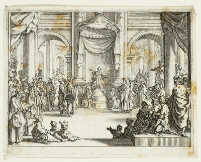Jesús entre los doctores, del Nuevo Testamento de Jacques Callot