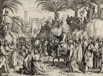 Jesús entra en Jerusalén de Jacques Callot