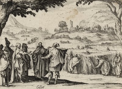 Jesús y los fariseos de Jacques Callot