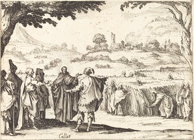 Jesús con los fariseos de Jacques Callot