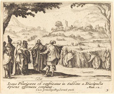 Jesús con los Fariseos de Jacques Callot