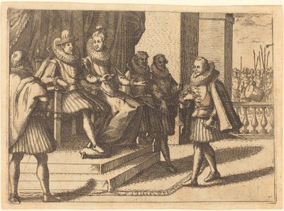 Rey y Reina en Consulta sobre los Turcos de Jacques Callot