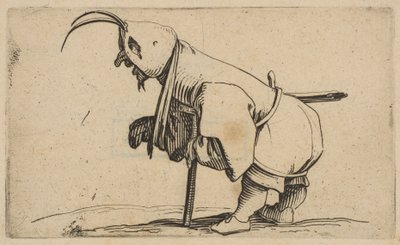 El mendigo con capucha (de Varie Figure Gobbi) de Jacques Callot
