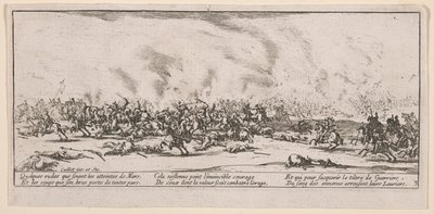 La Bataille (La batalla), ilustración de Les Grandes misères de la guerre (Las grandes miserias de la guerra) de Jacques Callot