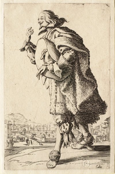 La nobleza: El gentilhombre que saluda sosteniendo su sombrero bajo el brazo de Jacques Callot