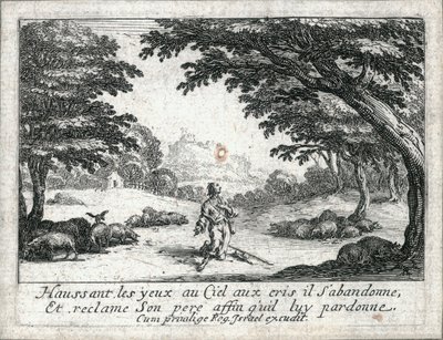 La vida del hijo pródigo ... (grabado) de Jacques Callot