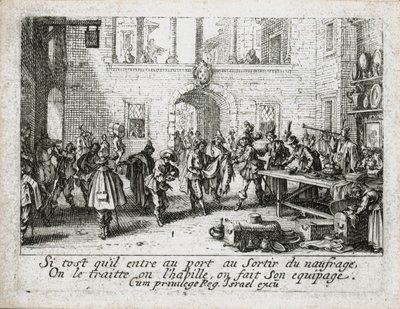 La vida del hijo pródigo ... (grabado) de Jacques Callot