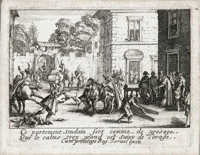 La vida del hijo pródigo ... (grabado) de Jacques Callot
