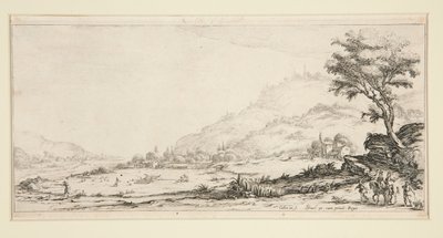 Aves de caza, de Paisajes para Giovanni de Medici de Jacques Callot
