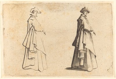 Dama con un Abrigo Grande de Jacques Callot