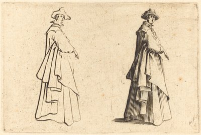 Dama con un Abrigo Grande de Jacques Callot