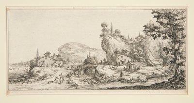 Paisaje #6 de Paisajes para Giovanni de Medici de Jacques Callot
