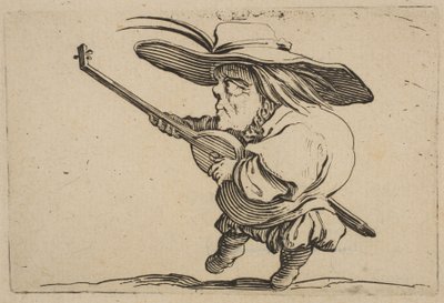 El Jugador de Laúd, de Varie Figure Gobbi, suite llamada también Les Bossus de Jacques Callot