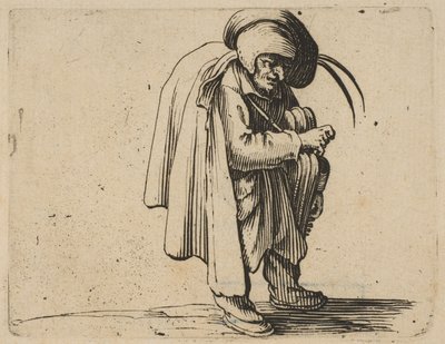 El Jugador de Zanfona, de Varie Figure Gobbi, suite llamada aus..., 1616-22 de Jacques Callot