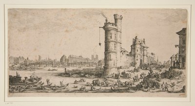 El Pont Neuf, París de Jacques Callot