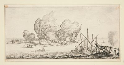 Le grand rocher (La gran roca), de Paisajes para Giovanni de Medici de Jacques Callot
