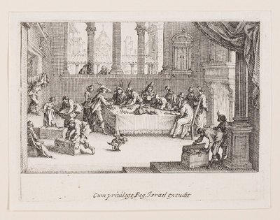 La División de la Propiedad (La Aportación de la Fortuna), de la serie La Vie de l de Jacques Callot
