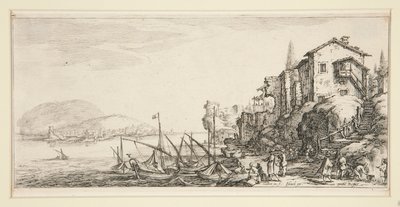 Le petit port (El pequeño puerto), de Paisajes para Giovanni de Medici de Jacques Callot