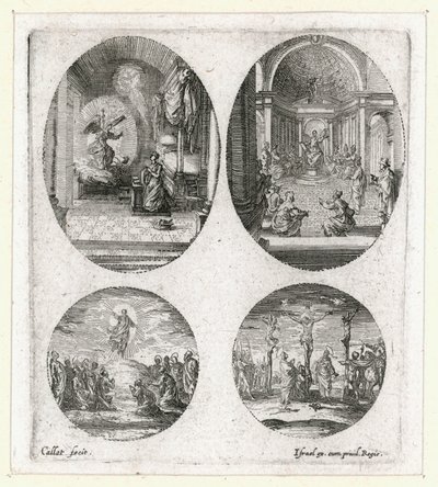 Los milagros de la Pasión ... (grabado) de Jacques Callot