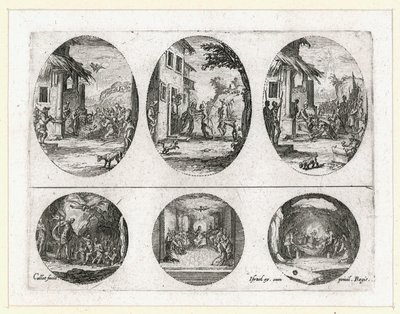 Los milagros de la Pasión ... (grabado) de Jacques Callot