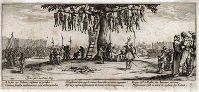Las miserias y desgracias de la guerra ... (grabado) de Jacques Callot