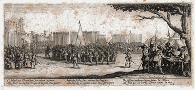 Las miserias y desgracias de la guerra ... (grabado) de Jacques Callot