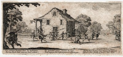 Las miserias y desgracias de la guerra ... (grabado) de Jacques Callot