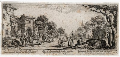 Las miserias y desgracias de la guerra ... (grabado) de Jacques Callot