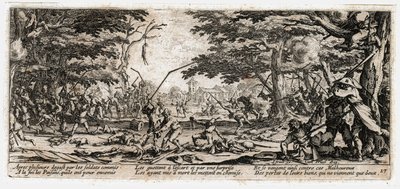 Las miserias y desgracias de la guerra ... (grabado) de Jacques Callot