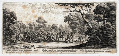 Las miserias y desgracias de la guerra ... (grabado) de Jacques Callot