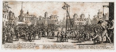 Las miserias y desgracias de la guerra ... (grabado) de Jacques Callot