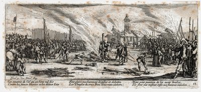 Las miserias y desgracias de la guerra ... (grabado) de Jacques Callot