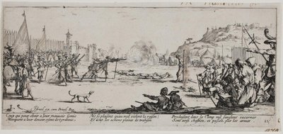 Las miserias y los infortunios de la guerra (lámina 12) de Jacques Callot