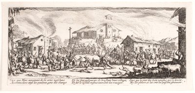Las miserias y los infortunios de la guerra (lámina 7) de Jacques Callot