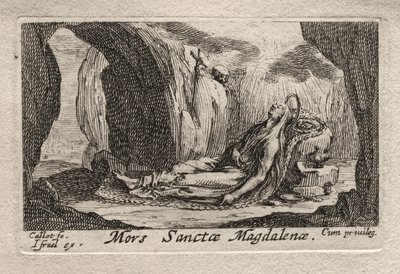 Los penitentes: Muerte de Santa Magdalena de Jacques Callot