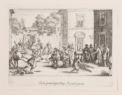 Les adieux (Las despedidas), de la serie La vie de l de Jacques Callot