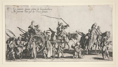 Los gitanos en marcha; yo de Jacques Callot