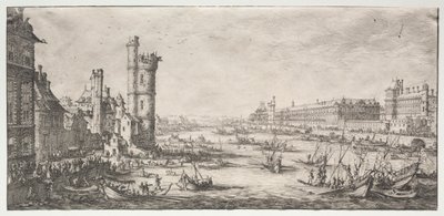 Las dos grandes vistas de París: Vista del Louvre de Jacques Callot