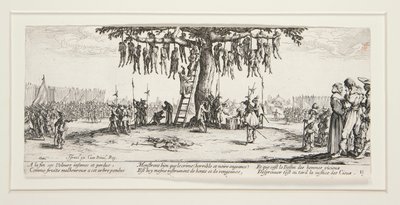 Las grandes miserias de la guerra: N. 11 - El ahorcamiento de Jacques Callot