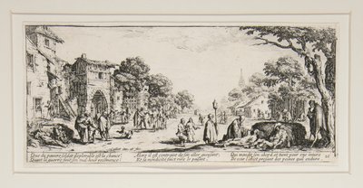 Las grandes miserias de la guerra: N. 16 - Los muertos al borde de los caminos de Jacques Callot