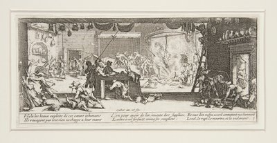 Las grandes miserias de la guerra: N° 5 - El saqueo de de Jacques Callot