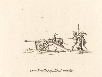 Cargando el cañón de Jacques Callot