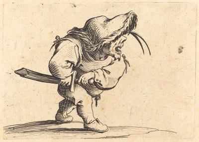 Hombre Preparándose para Desenvainar su Espada de Jacques Callot
