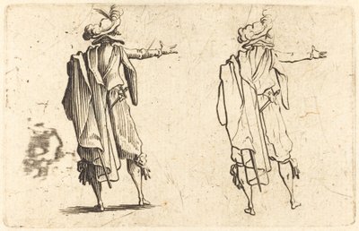 Hombre Visto desde Atrás con su Brazo Derecho Extendido de Jacques Callot