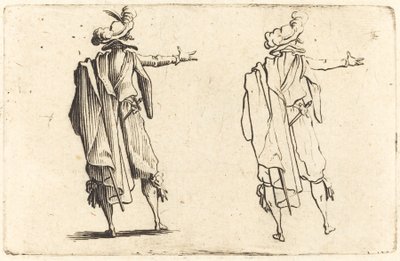 Hombre Visto desde Atrás con su Brazo Derecho Extendido de Jacques Callot