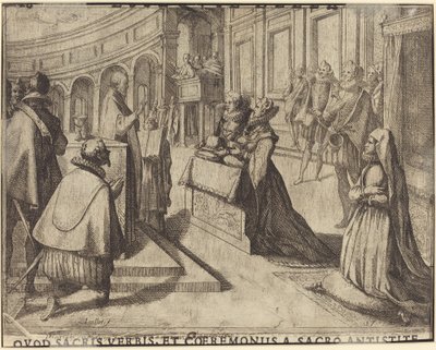 Matrimonio de Margarita de Austria y Felipe III [verso] de Jacques Callot