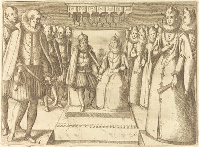 Encuentro de Margarita de Austria y Felipe III de Jacques Callot