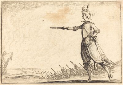 Comandante militar a pie de Jacques Callot