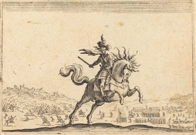 Comandante militar a caballo, c. 1622 de Jacques Callot